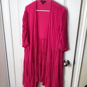 3 Torrid rayon pink coverup